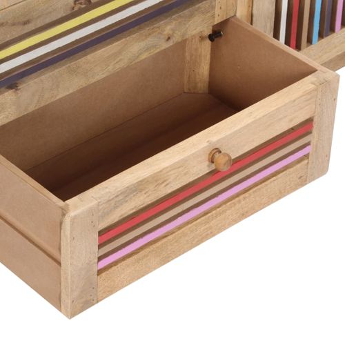 Buffet 100 X 30 X 75 Cm Bois De Manguier Massif