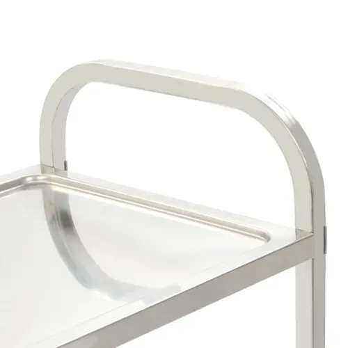 Chariot De Cuisine À 4 Niveaux 107x55x125 Cm Acier Inoxydable