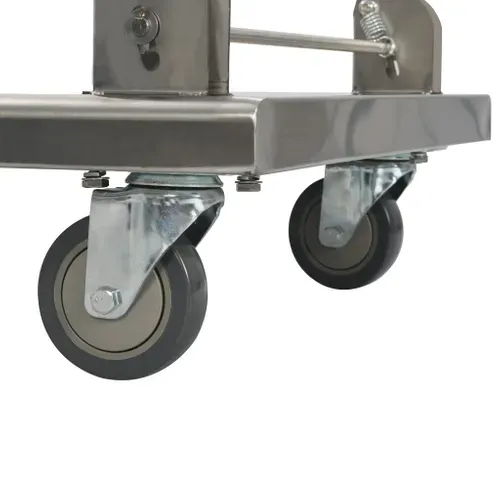 Chariot À Plateforme Argenté 82x53x86 Cm Acier Inoxydable