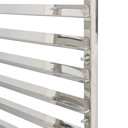 Chariot De Cuisine Pour 16 Plateaux 38x55x163 Cm Inox