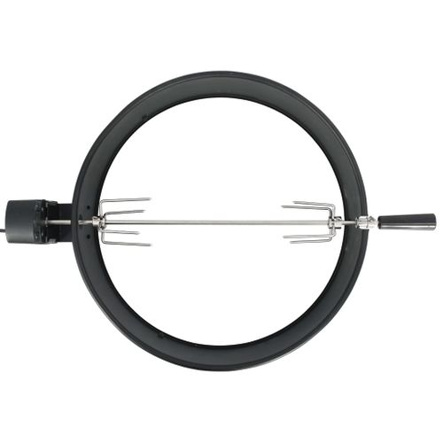 Kit D'anneau De Rôtissoire De Barbecue 57 Cm Noir
