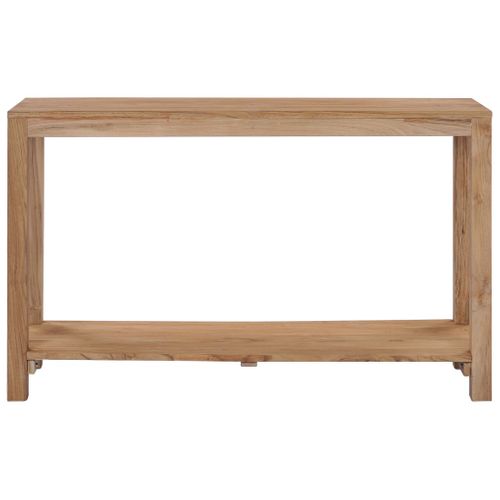 Table Console Blanche – Pin Massif, 100x35x75 Cm (neuve Sous Emballage)