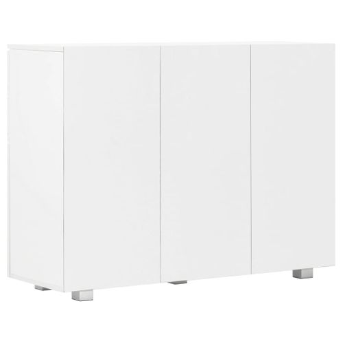 Buffet Blanc Brillant 107x35x80,5 Cm