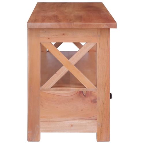 Meuble TV 120x30x40 Cm Bois D'acajou Massif