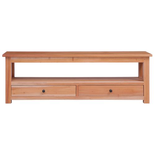 Meuble TV 120x30x40 Cm Bois D'acajou Massif