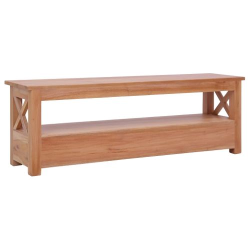 Meuble TV 120x30x40 Cm Bois D'acajou Massif