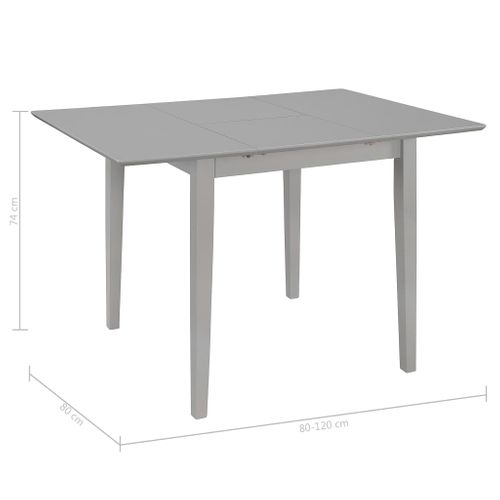 Mobilier De Salle à Manger 5 Pièces Mdf Gris
