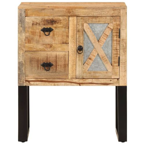 Buffet 60x30x76 Cm Bois De Manguier Massif