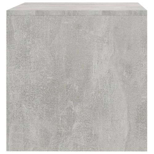 Meuble TV Gris Béton 80x40x40 Cm Bois Contreplaqué