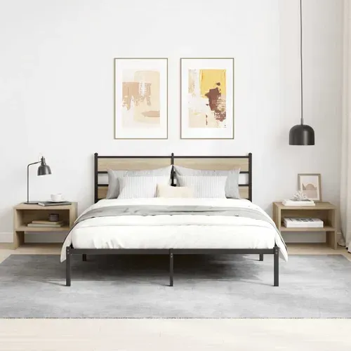 Table De Chevet Chêne Sonoma 40 X 30 X 30 Cm Aggloméré