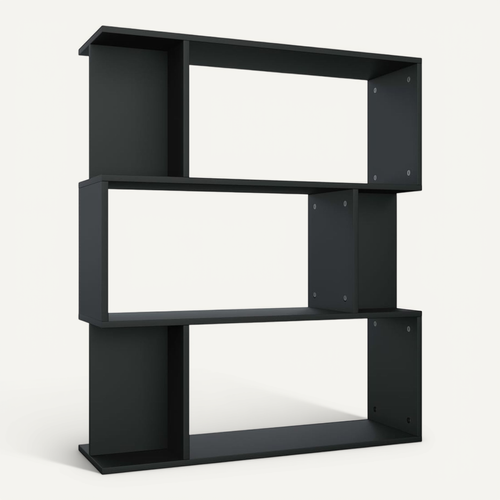 Etagère/cloison Noir 80x24x96 Cm Cm Bois Contreplaqué