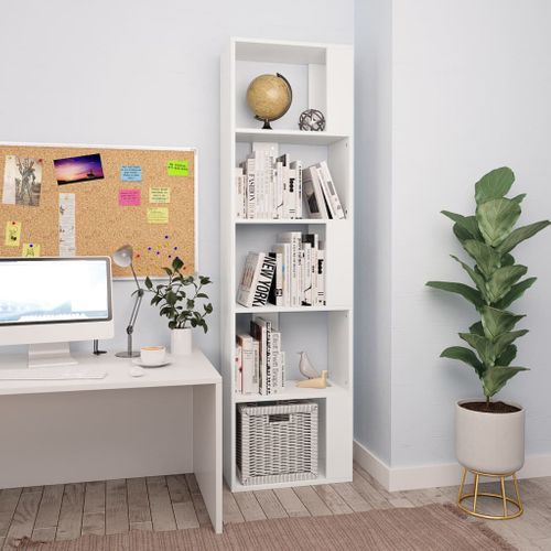 Bibliothèque/séparateur De Pièce Blanc Bois D’contreplaqué