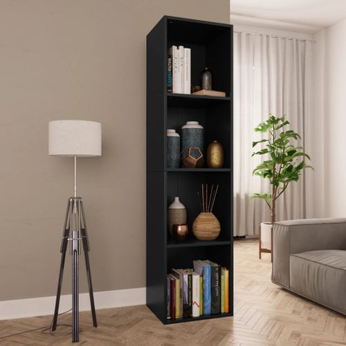 Bibliothèque/meuble TV Blanc 36x30x143 Cm Bois Contreplaqué