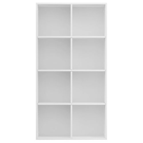Bibliothèque/buffet Blanc 66x30x130 Cm Bois Contreplaqué
