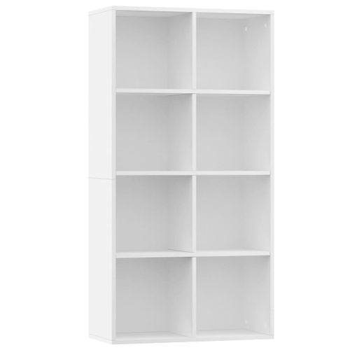Bibliothèque/buffet Blanc 66x30x130 Cm Bois Contreplaqué