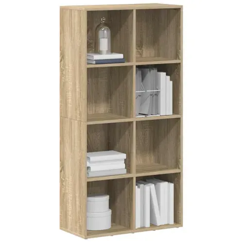 Bibliothèque/buffet Chêne Sonoma 66x30x130 Cm Bois Contreplaqué