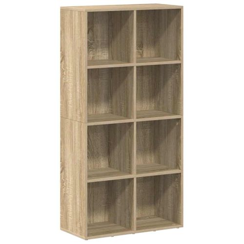 Bibliothèque/buffet Chêne Sonoma 66x30x130 Cm Bois Contreplaqué