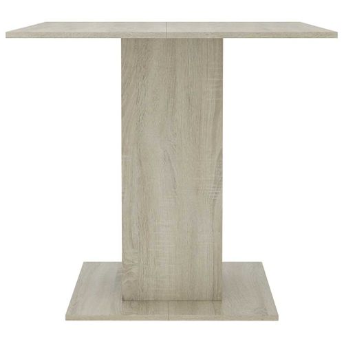 Table À Dîner Chêne Sonoma 80x80x75 Cm Bois Contreplaqué
