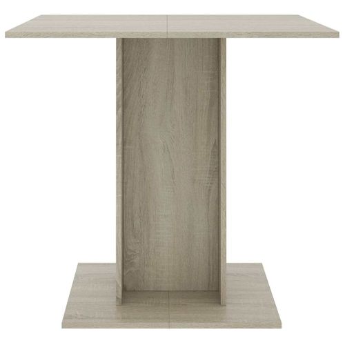 Table À Dîner Chêne Sonoma 80x80x75 Cm Bois Contreplaqué