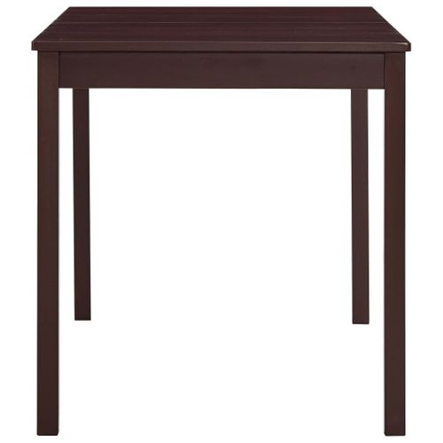 Table à Manger Marron Foncé 140x70x73 Cm Bois De Pin