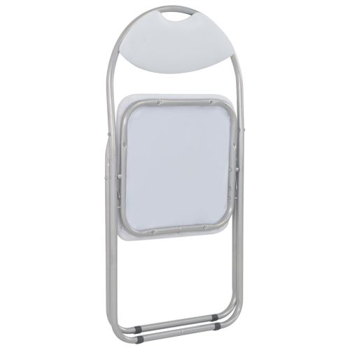 Chaises Pliantes à Manger Lot De 6 Blanc Simili