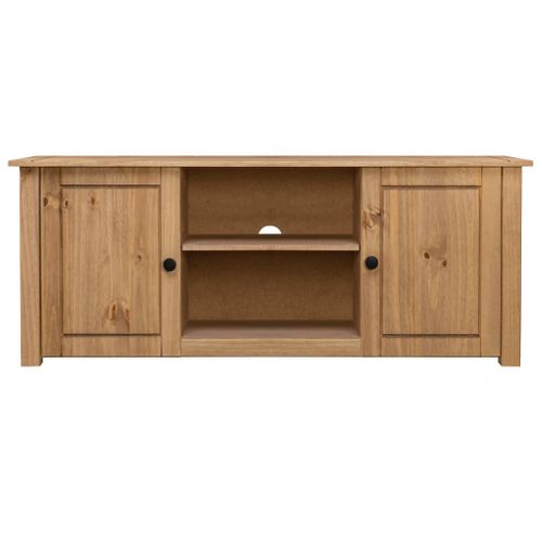Meuble TV 120x40x50 Cm Bois De Pin Massif Gamme Panama