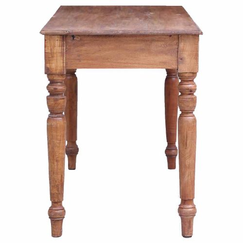 Bureau Avec Tiroirs 117x57x75 Cm Bois D'acajou Massif