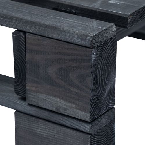 Repose-pied Palette De Jardin Bois Noir