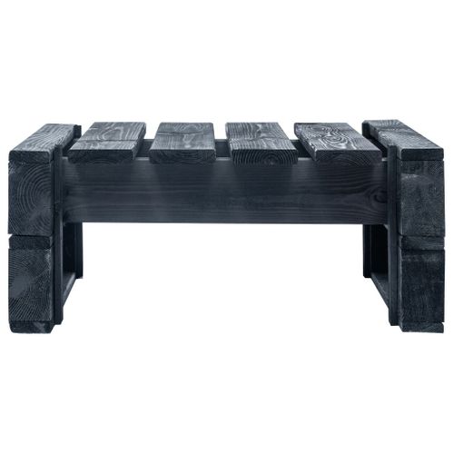 Repose-pied Palette De Jardin Bois Noir