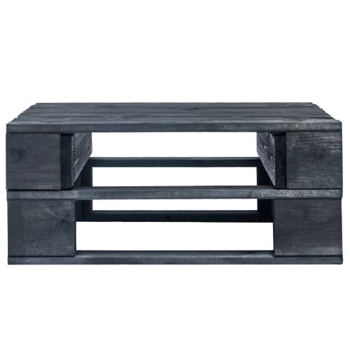 Repose-pied Palette De Jardin Bois Noir