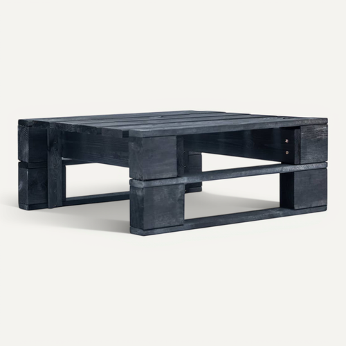 Repose-pied Palette De Jardin Bois Noir