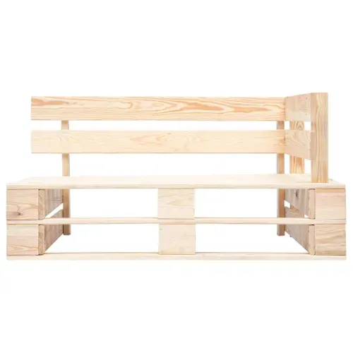 Banc D'angle De Jardin En Bois De Pin, Palette, Durable, Résistant Auxintempéries, Rustique