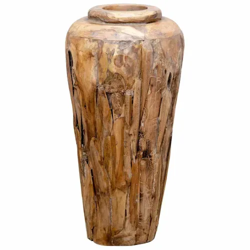 Vase De Décoration 40 X 80 Cm Bois De Teck Solide