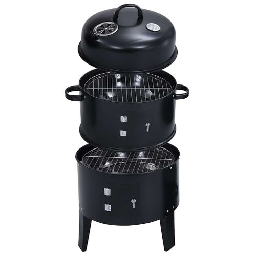 Gril Barbecue Au Charbon 3 En 1 40x80 Cm