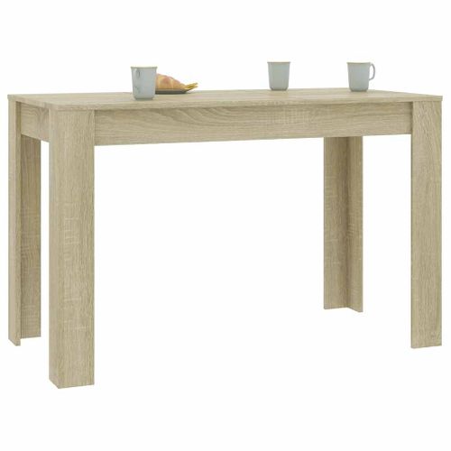 Table À Manger Chêne Sonoma 120x60x76 Cm Bois Contreplaqué