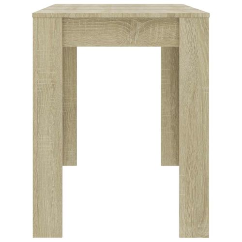 Table À Manger Chêne Sonoma 120x60x76 Cm Bois Contreplaqué