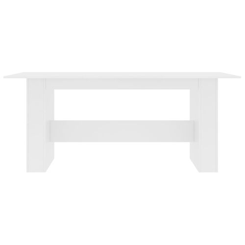 Table À Manger Blanc 180x90x76 Cm Bois Contreplaqué