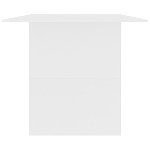 Table À Manger Blanc 180x90x76 Cm Bois Contreplaqué