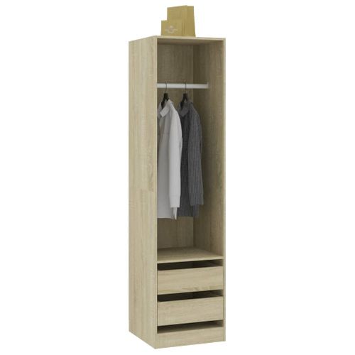 Garde-robe Avec Tiroirs Chêne Sonoma Bois Contreplaqué - Armoire BUT