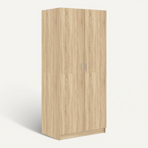 Garde-robe Chêne Sonoma 80x52x180 Cm Aggloméré Penderie Armoire Meuble De Rangement