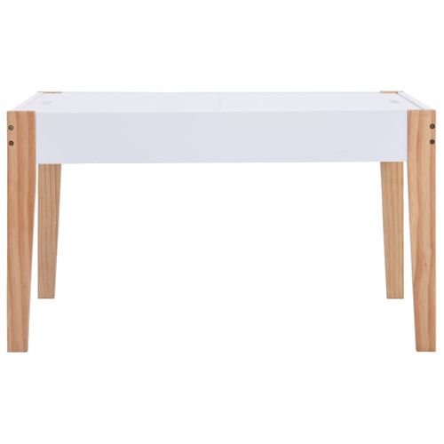 Ensemble De Table Et Chaises Pour Enfants 3 Pièces Noir Et Blanc