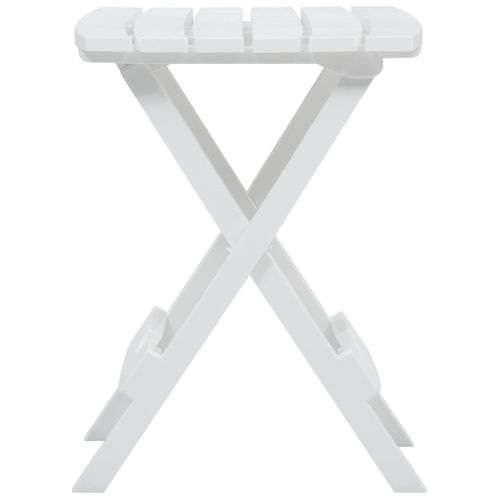 Table Pliable De Jardin 45,5x38,5x50 Cm Blanc
