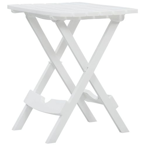 Table Pliable De Jardin 45,5x38,5x50 Cm Blanc