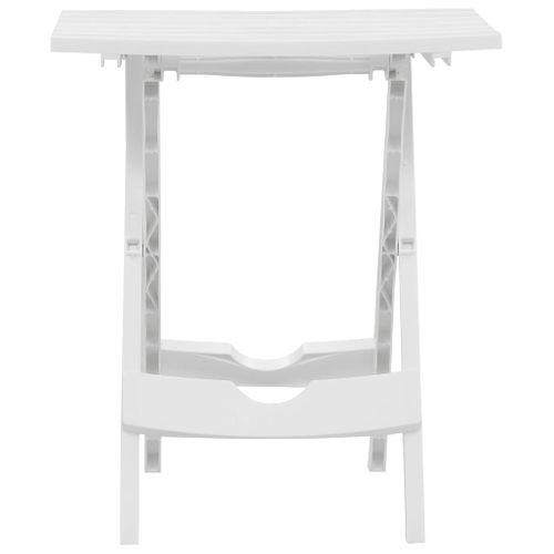 Table Pliable De Jardin 45,5x38,5x50 Cm Blanc