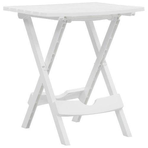 Table Pliable De Jardin 45,5x38,5x50 Cm Blanc