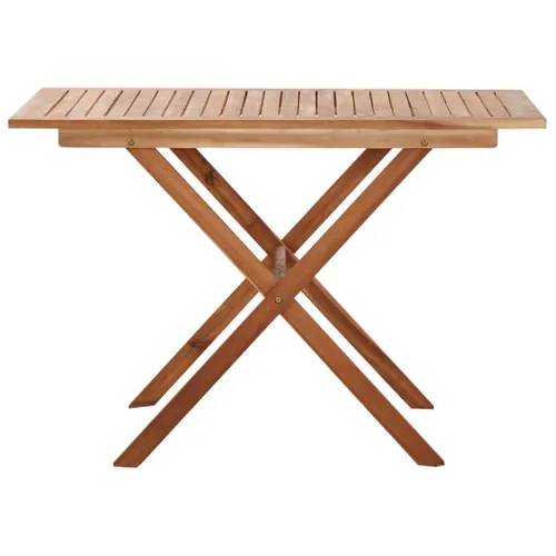 Table De Jardin 110x67x74 Cm Bois D'acacia Massif