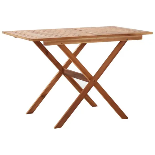 Table De Jardin 110x67x74 Cm Bois D'acacia Massif