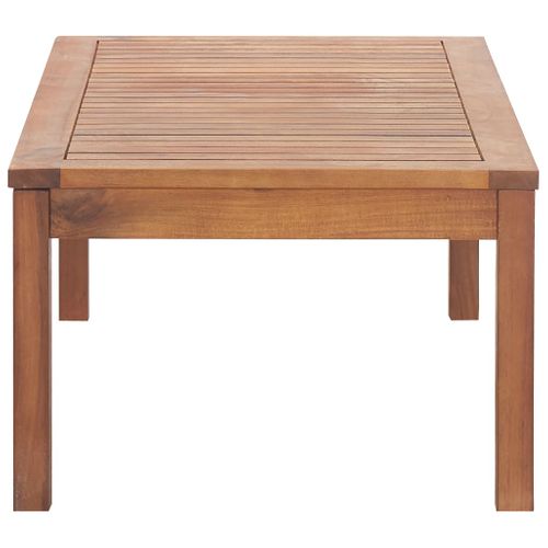 Salon De Jardin 4 Pièces Avec Coussins - 120x61x81 Cm - Marron Clair