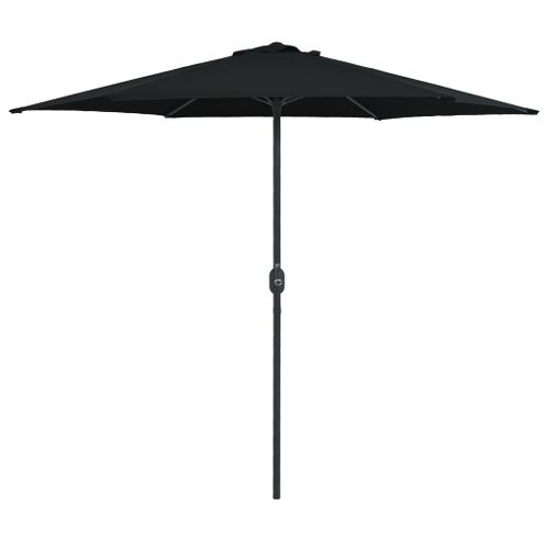Parasol D'extérieur Et Mât En Aluminium 270x246 Cm Noir