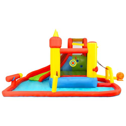 Château Gonflable Avec Toboggan Et Piscine 410x385x220cm Pvc